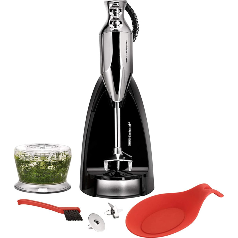 Unold ESGE-Zauberstab M 200 chrome, hand blender with durable AC motor, 23 cm immersion depth, 200 W and up to 17,000 rpm, 90580