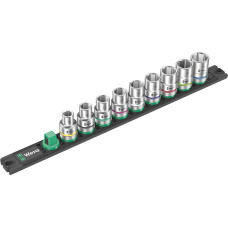 Wera socket magnetic strip C 4 Zyklop socket set 1/2 (black/green, 9?piece)