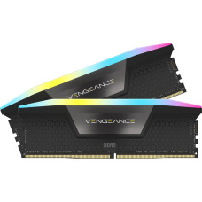 Corsair DDR5 32GB - 5200 - CL - 40 - Dual-Kit - DIMM - CMH32GX5M2B5200C40, Vengeance RGB, black