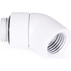 Alphacool icicle angle adapter 45 rotatable G1/4 male to G1/4 female - white, connections (white)