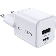 Choetech Wall Charger Choetech PD30W Dual ports 1C1A (White)