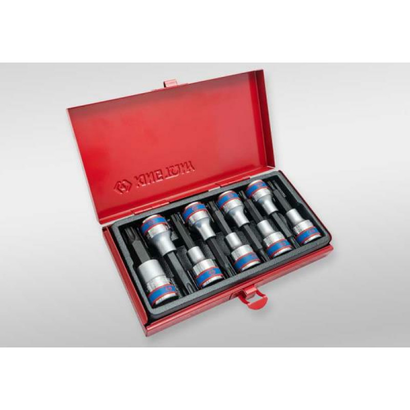 King Tony ZESTAW NASADEK Z KOŃCÓWKĄ TORX 1/2