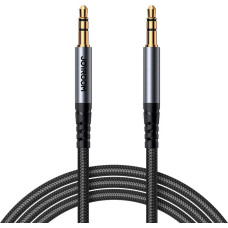 Joyroom SY-A09 AUX cable 3.5mm mini jack to 3.5mm mini jack, braided, 1.2m (black)