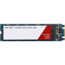 Western Digital SSD|WESTERN DIGITAL|Red SA500|500GB|M.2|SATA 3.0|Write speed 530 MBytes/sec|Read speed 560 MBytes/sec|2.38mm|TBW 350 TB|MTBF 2000000 hours|WDS500G1R0B