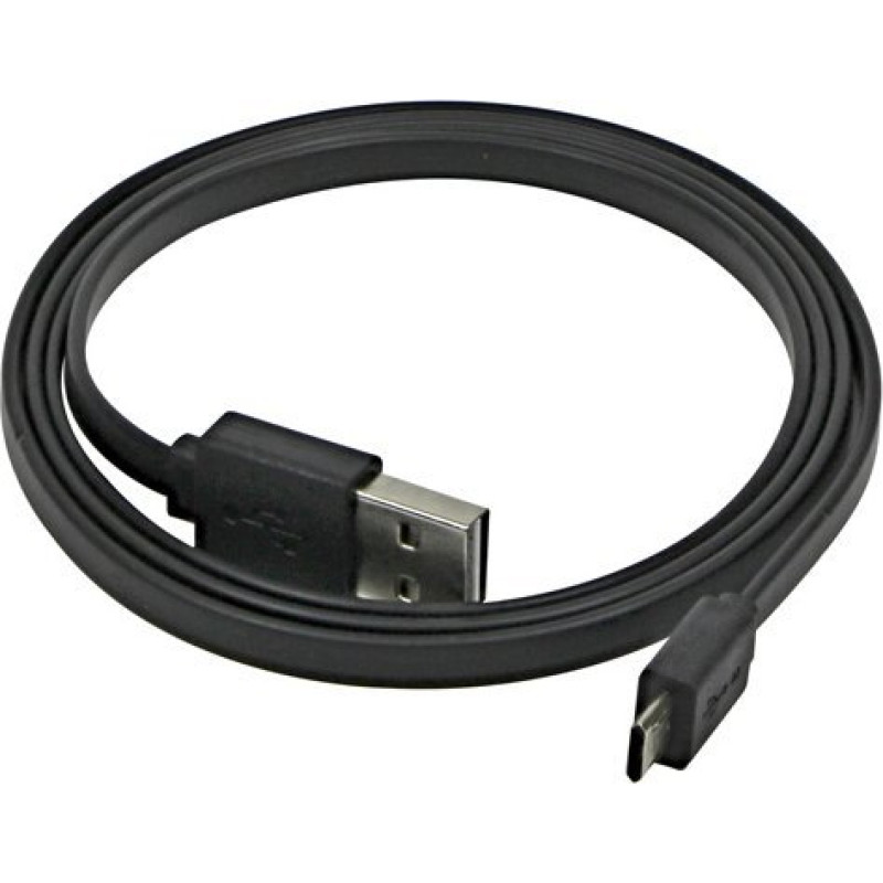 Logo USB cable Logo USB-A - microUSB 1 m Black