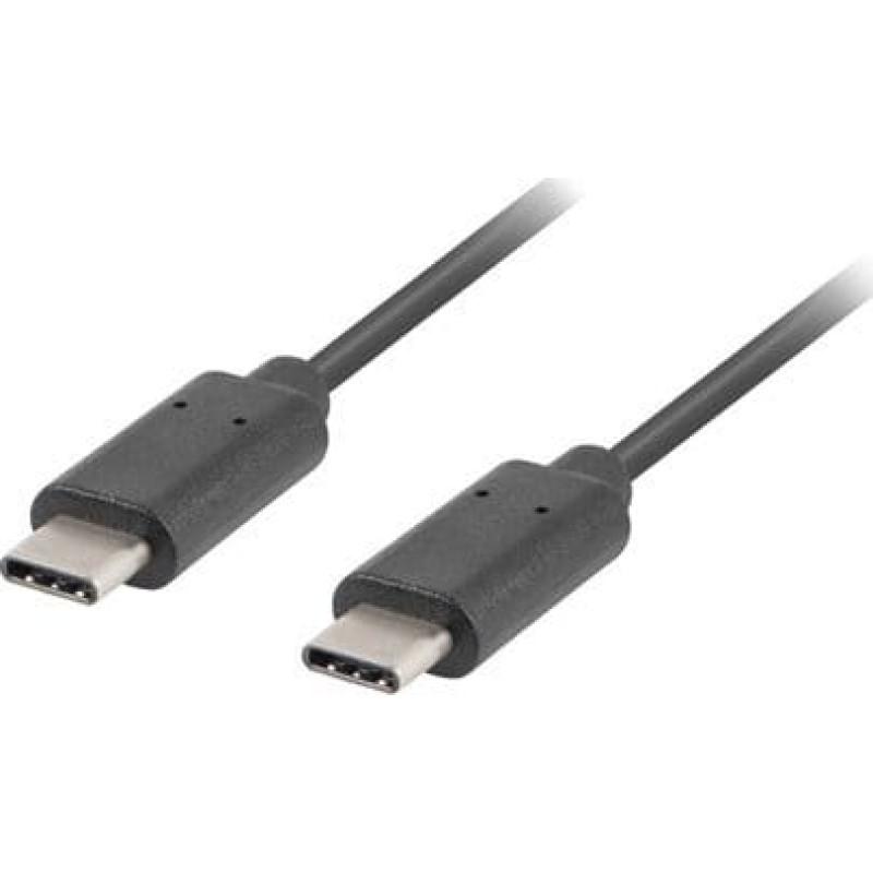 Lanberg USB cable Lanberg USB-C - USB-C 1 m Black (CA-CMCM-10CU-0010-BK)