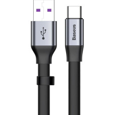Baseus USB cable Baseus USB-A - USB-C 0.23 m Black and grey (6953156293427)