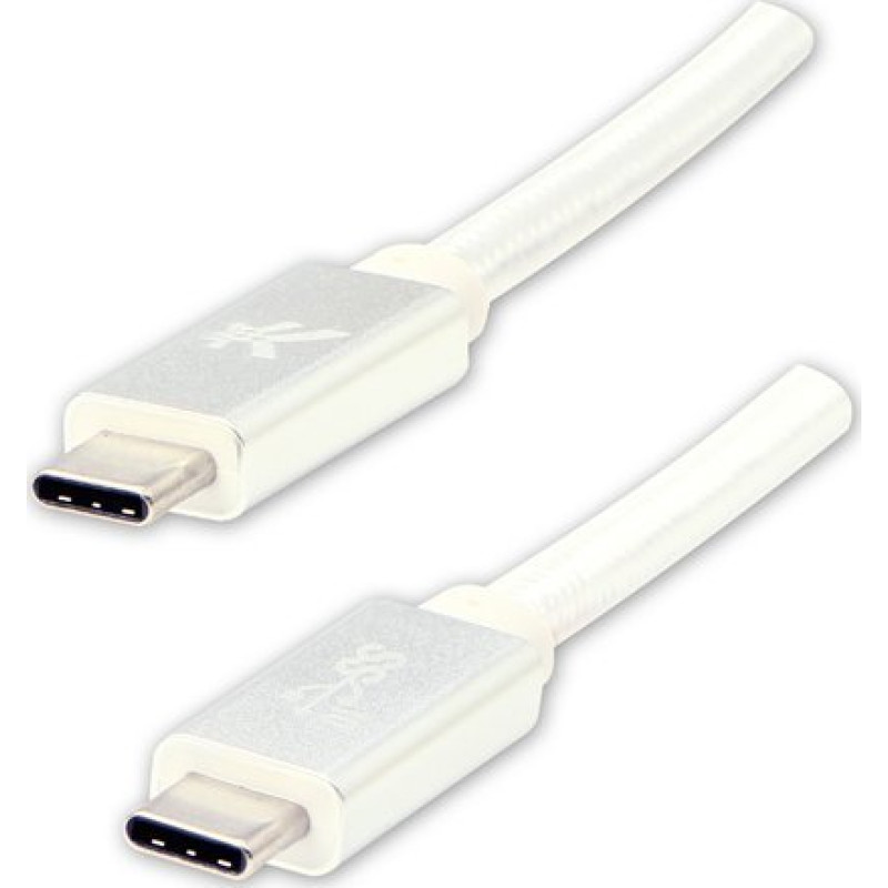 Logo USB cable Logo USB-C - USB-C 1 m White
