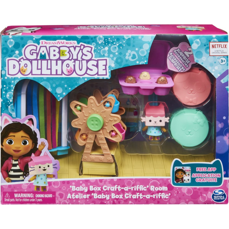 Spin Master Gabby's Dollhouse Deluxe Room - Craft-a-riffic Room, Backdrop