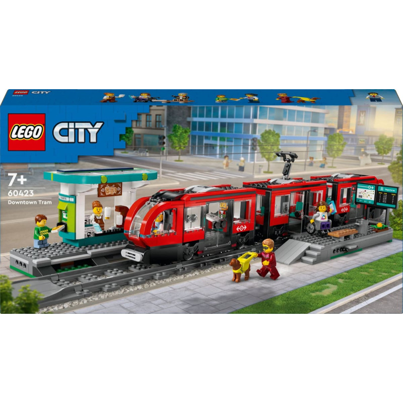 Lego City 60423 Downtown Streetcar and Station