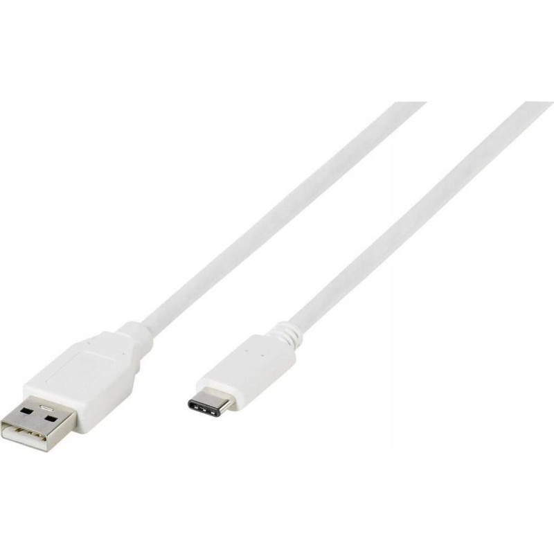 Vivanco Kabel USB Vivanco USB-A - USB-C 1.2 m Biały (2838756)
