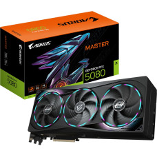 Gigabyte GeForce RTX 5080 AORUS MASTER 16G, graphics card DLSS 4, 3x DisplayPort, 1x HDMI 2.1