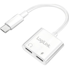 Logilink Adapter USB-C do 2x USB -C, PD 60W / audio
