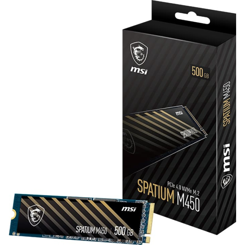 MSI SSD PCIE G4 M.2 NVME 500GB/SPAT. M450 S78-440K380-P83 MSI