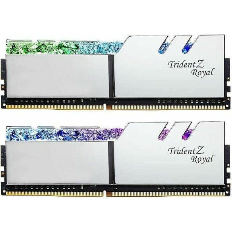 G.skill DDR4 - 32 GB -3600 - CL - 18 - Dual kit, Trident Z Royal (silver, F4-3600C18D-32GTRS)