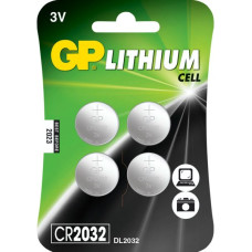 Gp Batteries 1x4 GP CR 2032 Lithium 3V