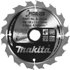 Makita B-33532 SPECIALIZED Saw Blade 136x20x16Z