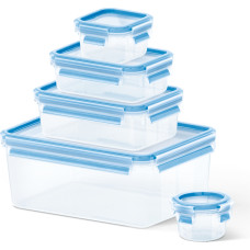 Emsa Food Clip&Close 508568 5 pcs. Set transparent/blue