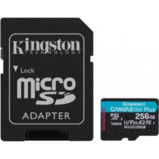 Kingston Memory card microSD 256GB Canvas Go Plus 170/90MB/s Adapter