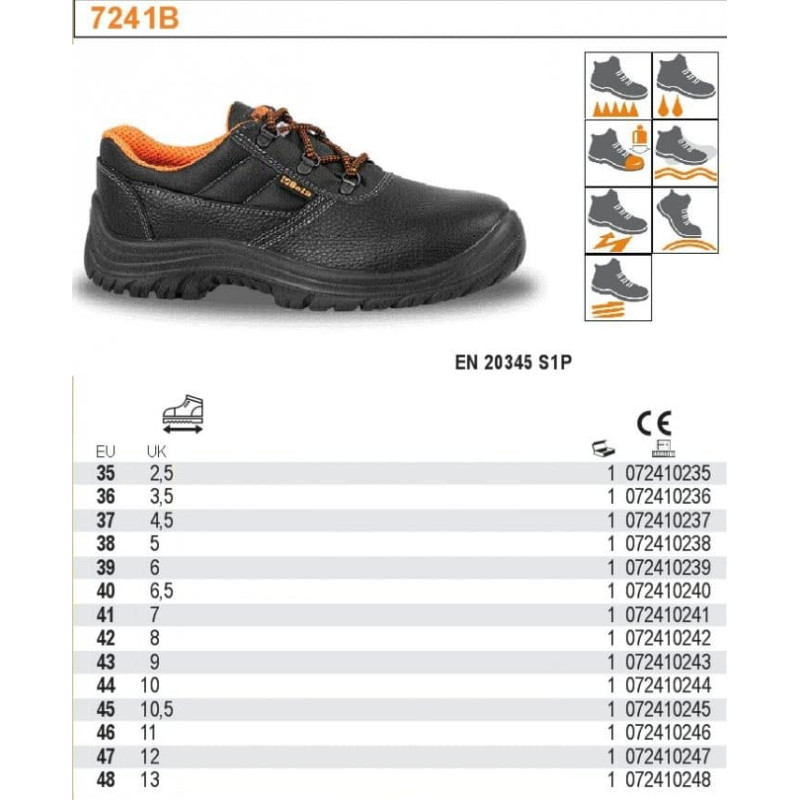 Beta LEATHER WORK SHOES 7241B – SIZE 46