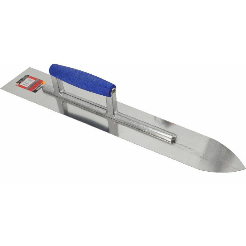 Awtools AW STAINLESS STEEL POINTED FLOORING TROWEL 500mm/ WOODEN HANDLE & ALU SHANK