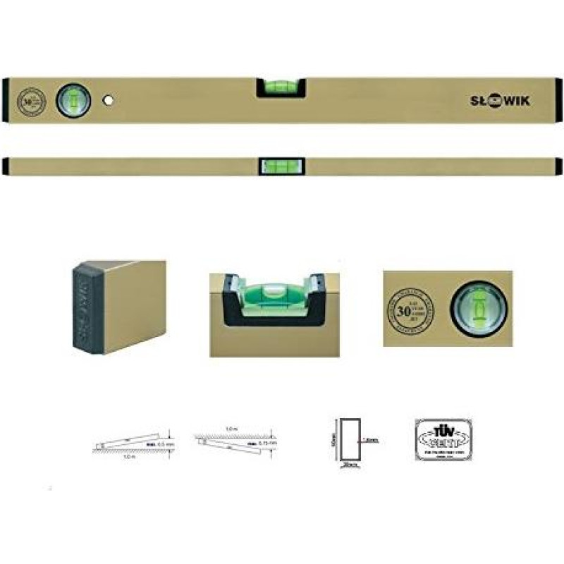 Słowik SŁOWIK POZIOMNICA ZŁOTA P01  300mm