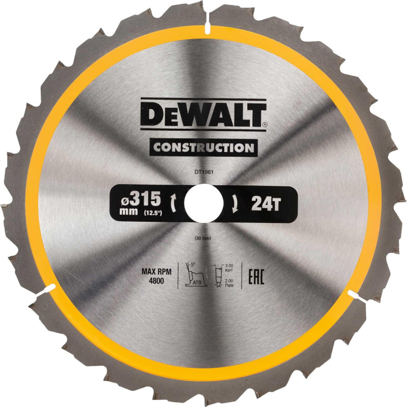 Dewalt PIŁA TARCZ.315x30mmx24z