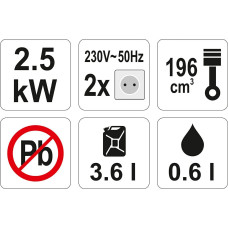 Yato GENERATOR PRĄDOTWÓRCZY 2,7KW AVR