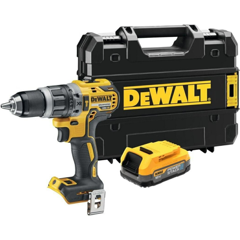 Dewalt WIERTARKO-WKRĘTARKA UDAROWA 18V 70/27Nm 1x1,7Ah POWERSTACK TSTAK DCD796E1T