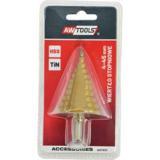 Awtools AW HSS-TiN STEP DRILL BIT 4-45mm