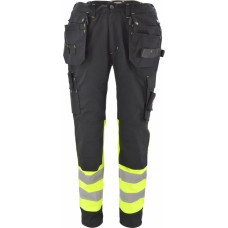 Awtools AW HI-VIS WORK TROUSERS T3 YELLOW/ 2XL