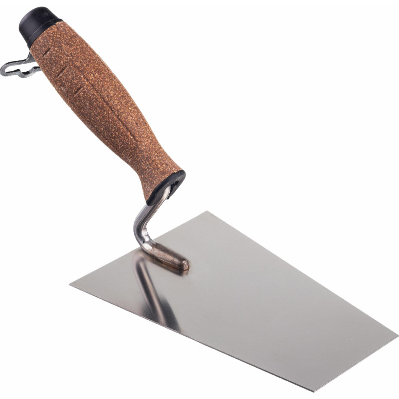 Awtools AW GROUND STEEL TRAPEZOID BUCKET TROWEL 130mm/ CORK HANDLE