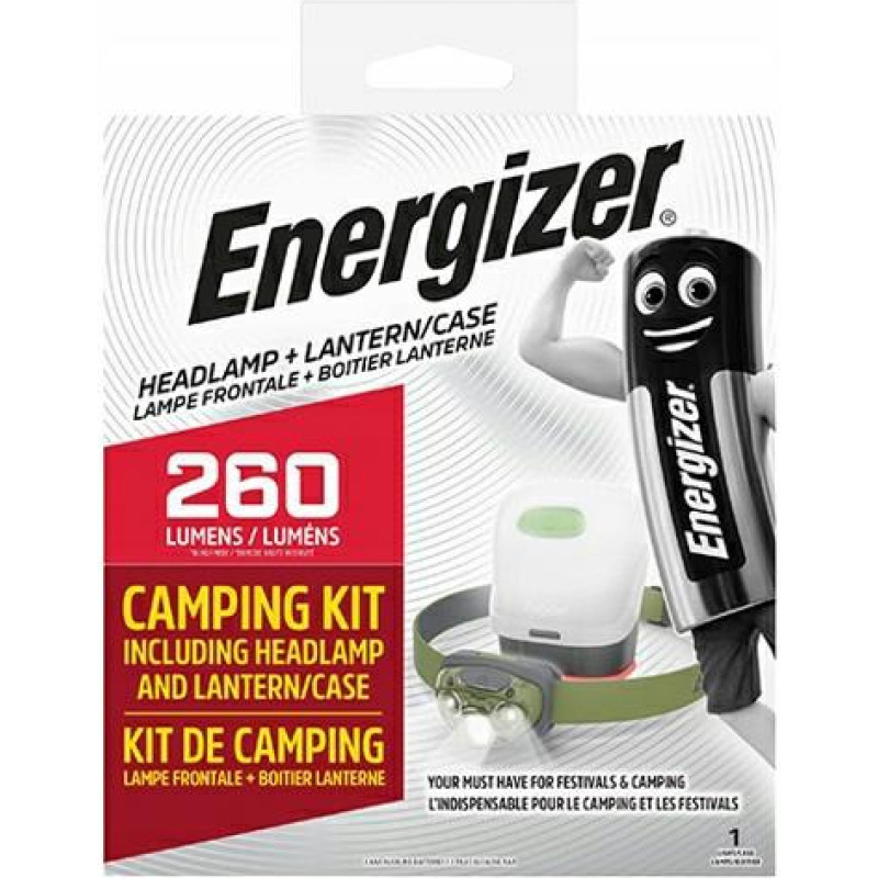 Energizer LATARKA CZOŁOWA VISION HEADLIGHT 260 lm 3 LED 3AAA ZIELONA+CAMPING KIT