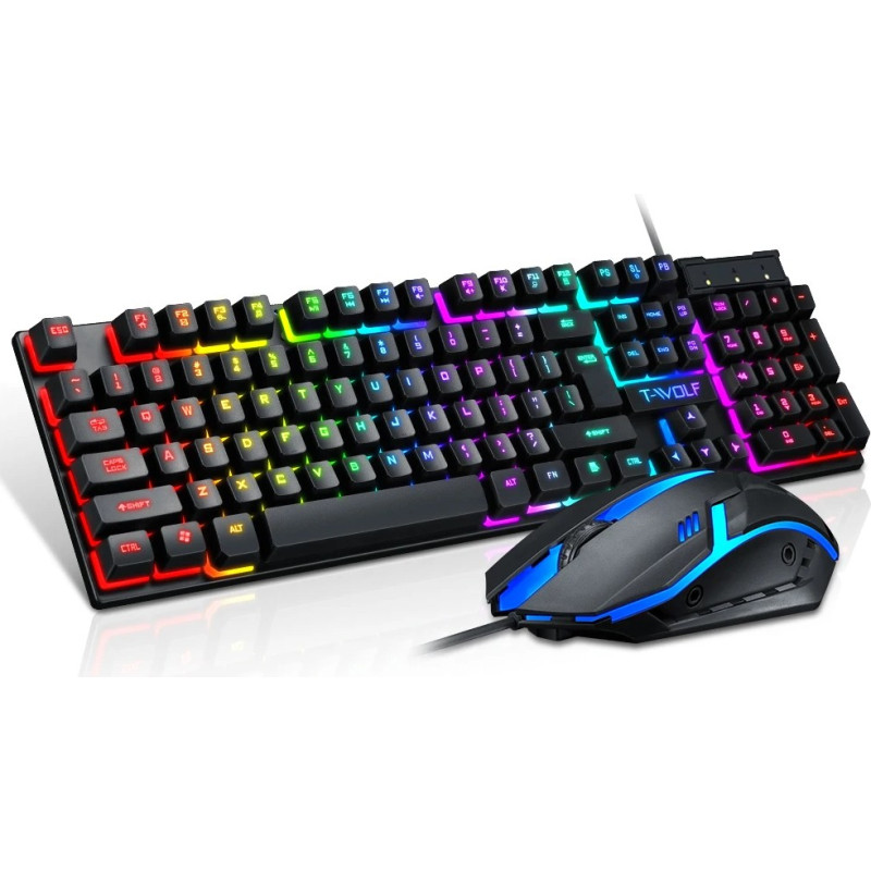 Extralink Gaming Set TF200 2in1 | Keyboard + mouse set | LED backlight