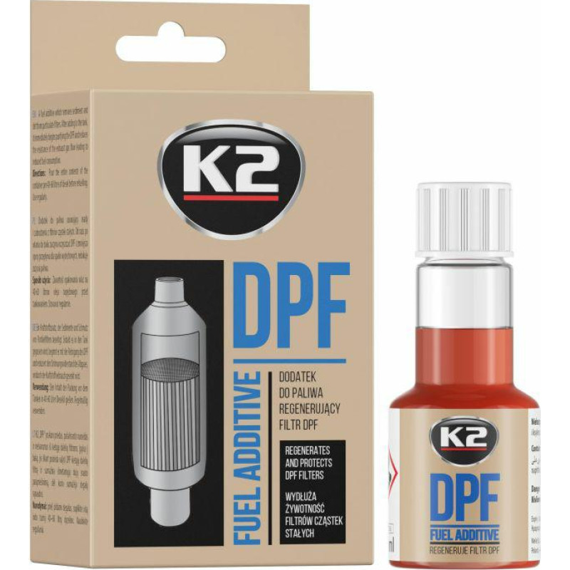 K2 DODATEK DO CZYSZCZENIA FILTRA DPF 50ML