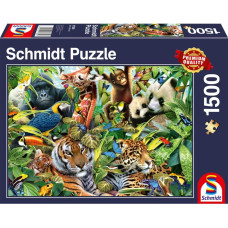 Schmidt Spiele Schmidt Games Jigsaw Puzzle Colorful Animal World