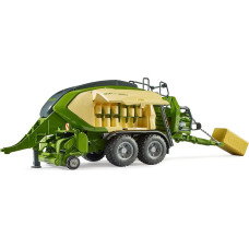 Bruder Krone Big Pack 1290HDP VC, model vehicle (green, with 2 square bales)