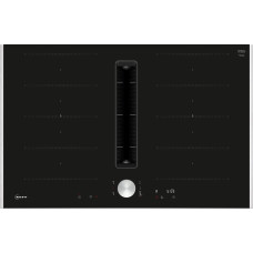 Neff V68TTX4L0 N 90, independent hob (black/stainless steel, 80 cm, with integrated extractor hood)