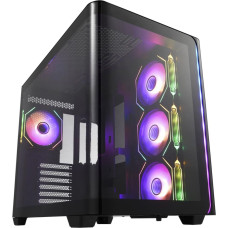 Fortron FSP M580-BA, Tower Case (Black, Tempered Glass x 2)