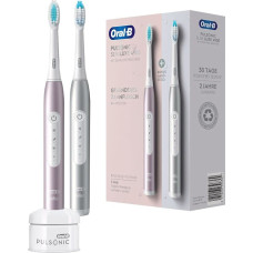 Oral-B Braun Oral-B toothbrush Pulsonic Slim 4900 rose / - Luxe 4900 platinum / rose-gold with 2nd hands.