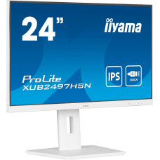 Iiyama ProLite XUB2497HSN-W1, LED monitor - 23.8 - white (matt), FullHD, IPS, USB-C, RJ-45, 100Hz panel