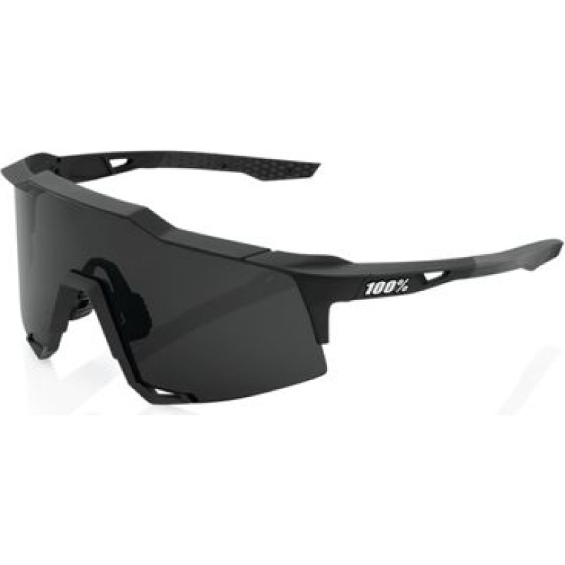 100% Speedcraft - Smoke Lens Soft Tact Black