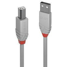 Lindy CABLE USB2 A-B 0.5M/ANTHRA GREY 36681 LINDY