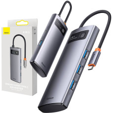 Baseus Hub 4in1 Baseus Metal Gleam Series, USB-C to 4x USB 3.0