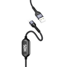 Usams USB cable Usams USB-A - Lightning 1.2 m Black (63800-uniw)
