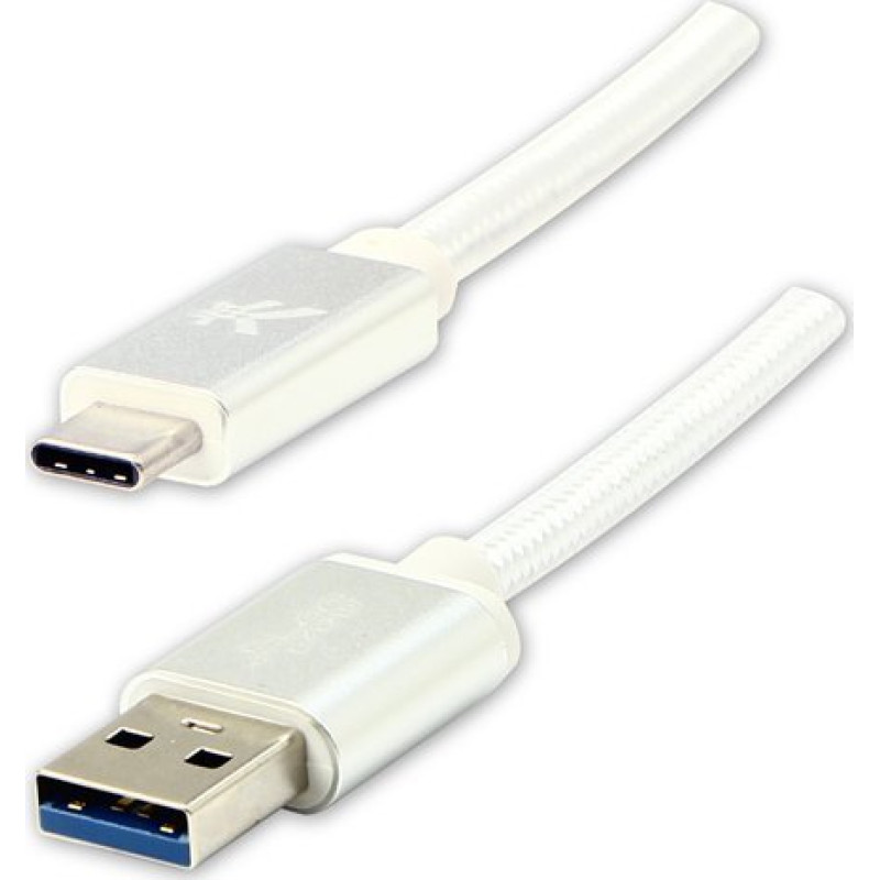 Logo USB cable Logo USB-A - USB-C 2 m White