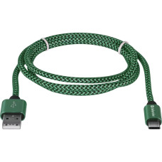 Defender USB cable Defender USB-A - USB-C 1 m Green (87816)