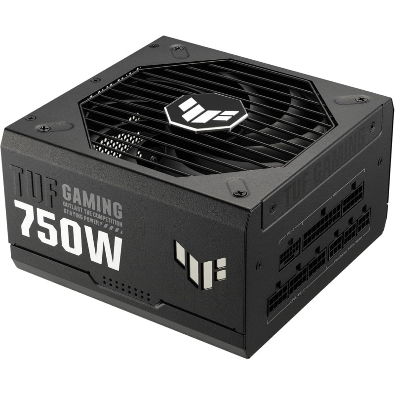 Asus TUF Gaming 750W Gold, PC power supply (black, 4x PCIe, cable management, 750 watts)