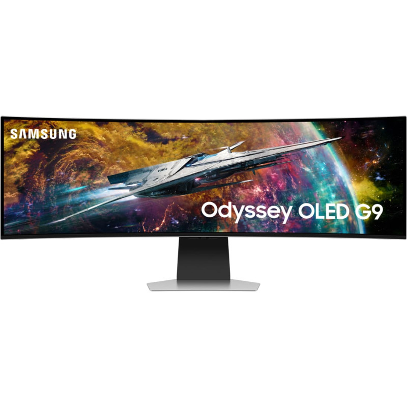 Samsung Monitor|SAMSUNG|Odyssey G9 G95SC|49"|Gaming/Smart/Curved|Panel OLED|5120x1440|32:9|240Hz|0.03 ms|Speakers|Height adjustable|Tilt|Colour Silver|LS49CG950SUXDU