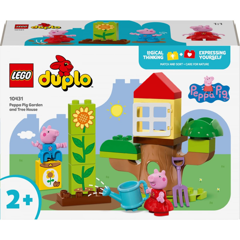 Lego 10431 DUPLO Peppa's Garden with Tree House, construction toy